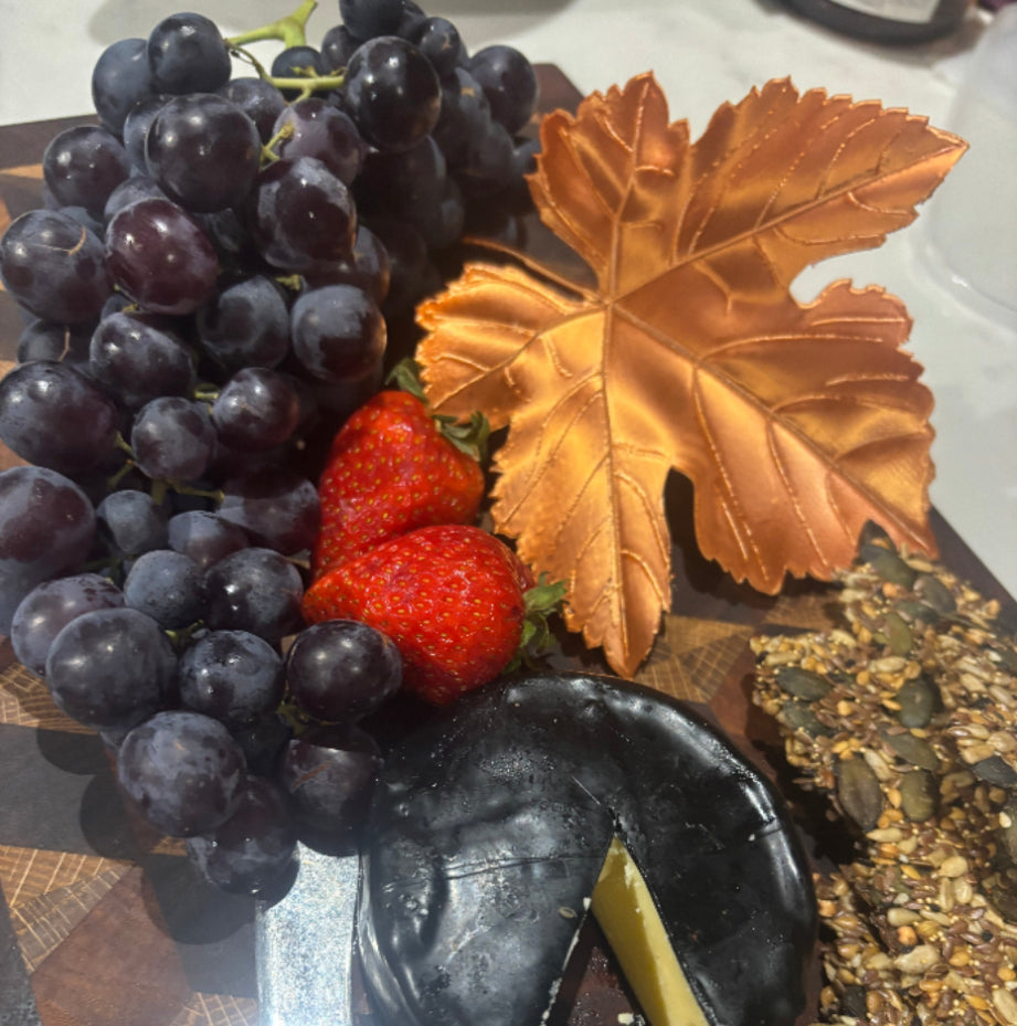 Faux Shiraz Leaf Cheese platter decoration