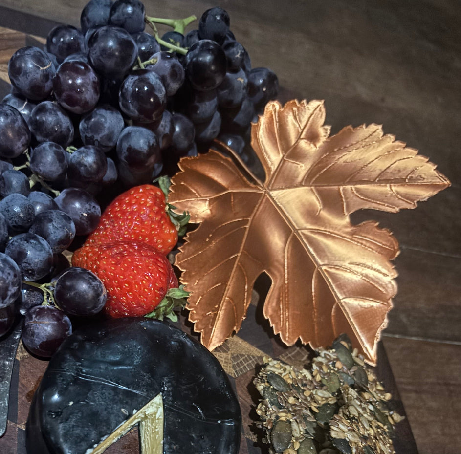 Faux Shiraz Leaf Cheese platter decoration